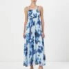 ONLY ONLELENA VIKKI LIFE STRAP DRESS - Maxi Dress - Cloud Dancer/blue