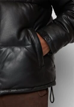 Denver Puffer - Leather Jacket - Black -Modern Classic Shoes Store e1c64fd28b0847caa0e703515e31c4af