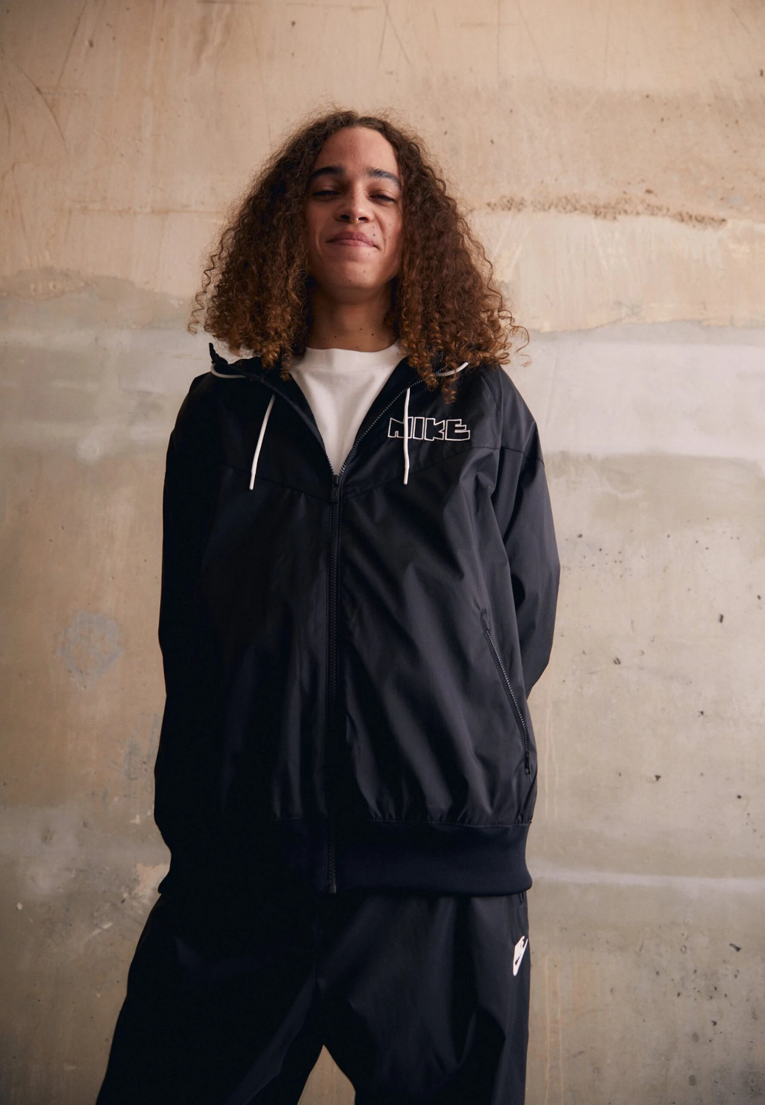 Nike Sportswear Lnd Gx Hd - Light Jacket - Black/White 1 Nike Sportswear Lnd Gx Hd - Light Jacket - Black/White