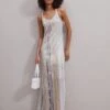 Missoni Long Dress - Jumper Dress - White/Multicolor