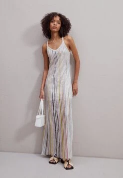 Missoni Long Dress - Jumper Dress - White/Multicolor