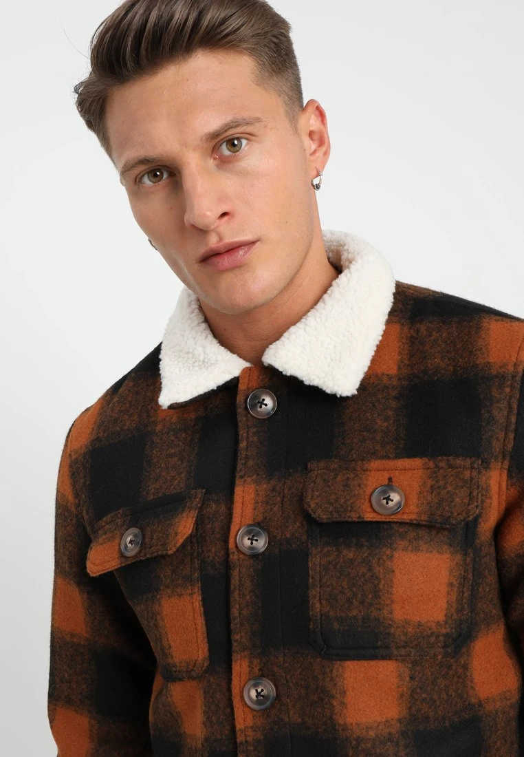 BRAVE SOUL Augustus - Summer Jacket - Brown/Orange 5 BRAVE SOUL Augustus - Summer Jacket - Brown/Orange - Image 5