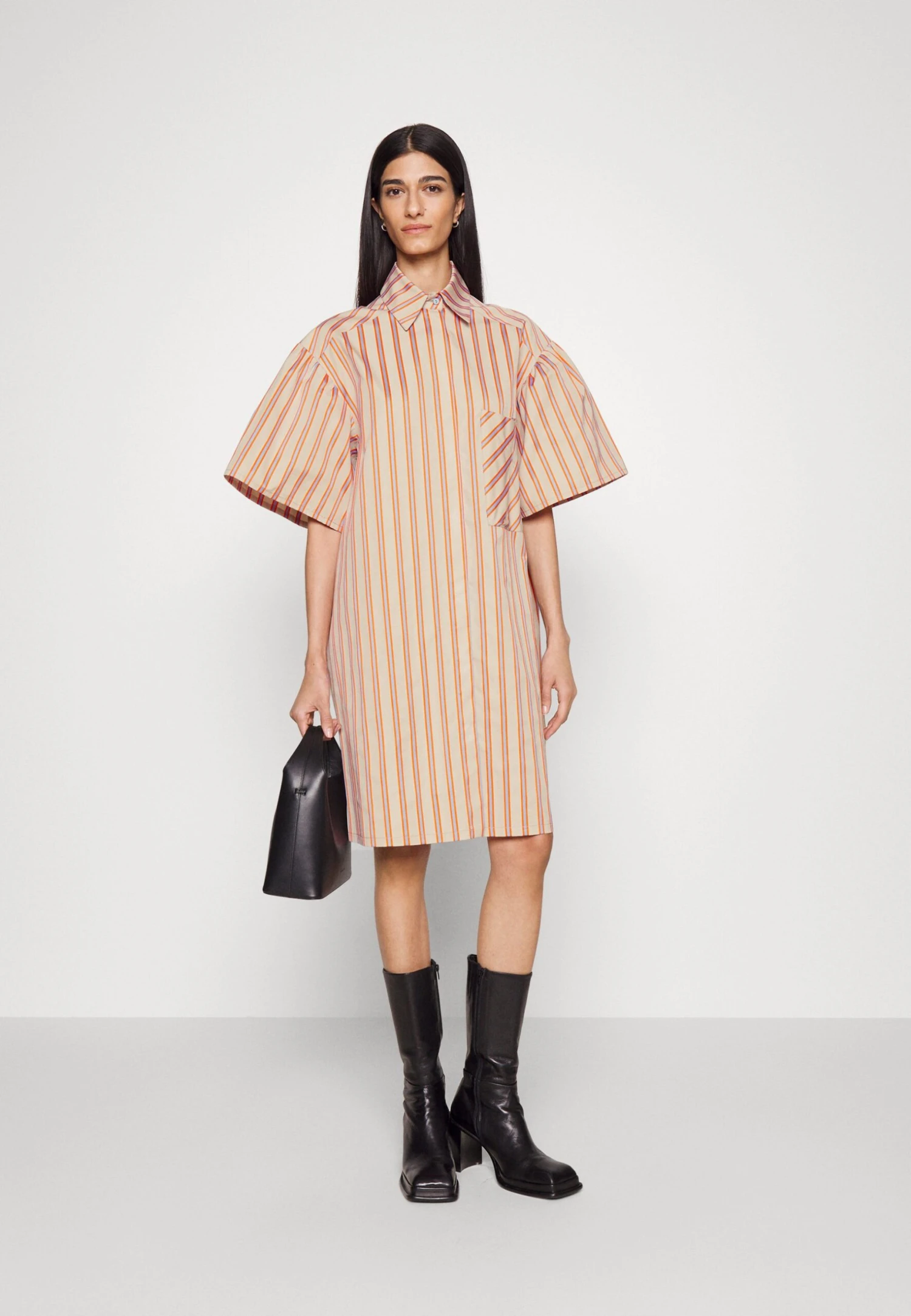 Kerin - Shirt Dress - Beige Orangina 2 Kerin - Shirt Dress - Beige Orangina - Image 2