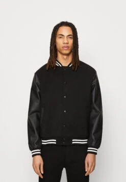 BRAVE SOUL Edan - Bomber Jacket - Black/Black