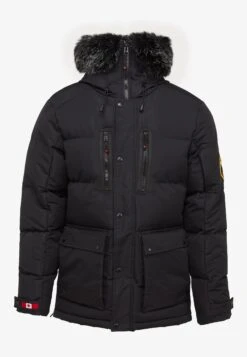 Coderre Puffer Parka Jacket - Winter Jacket - Jet Black -Modern Classic Shoes Store e7d308f9965c444c9fe6b4b233c4f930