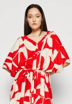 Monki Shirt Dress - Light Red/White -Modern Classic Shoes Store e86a5b3bf6b348bfb2aedde04aa30b37
