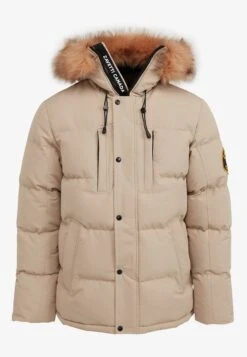 Oshawa Puffer Parka Jacket - Winter Jacket - Stone -Modern Classic Shoes Store eaa54c3968484d35bd480084f8b78bb7