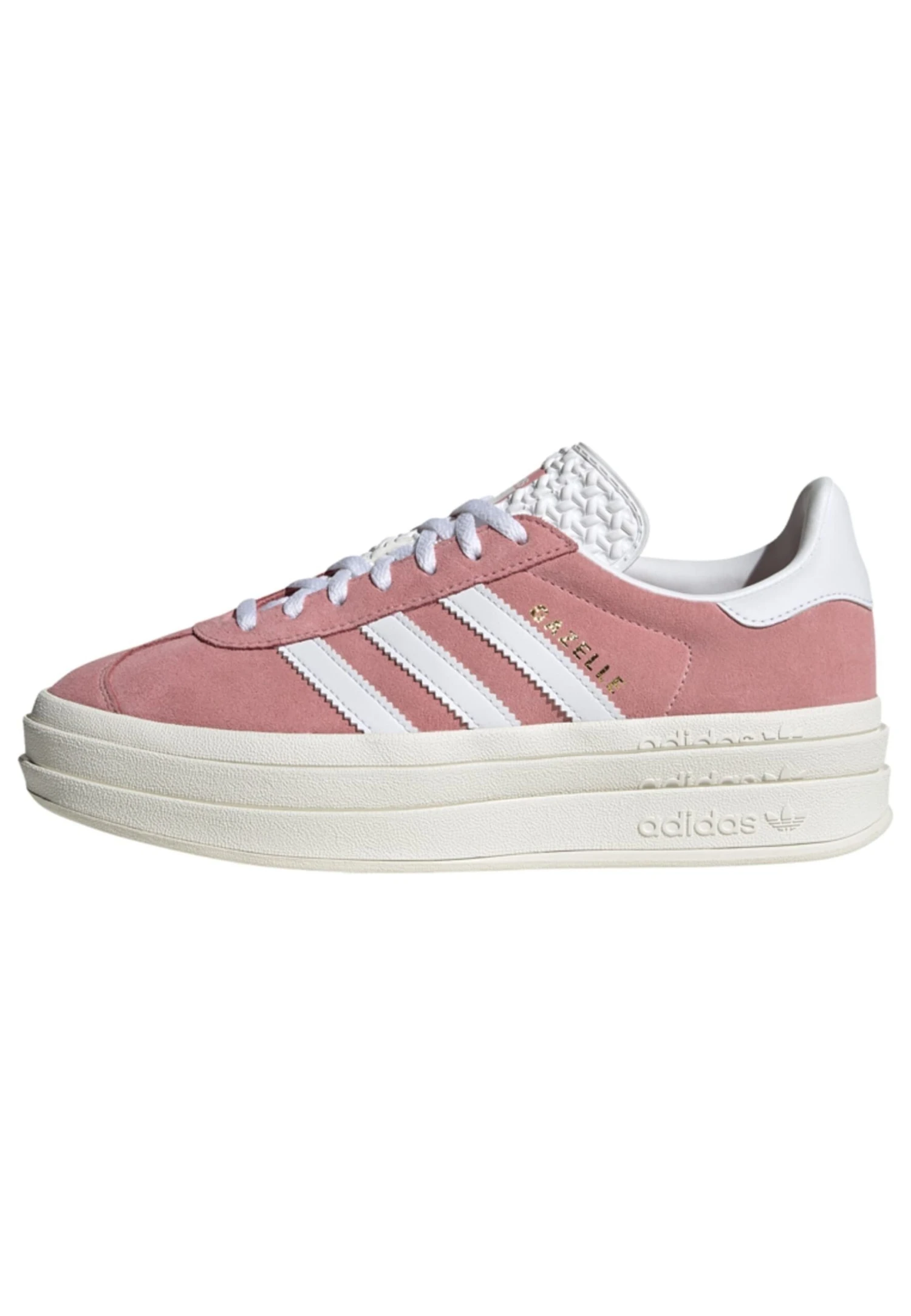 Adidas Originals Gazelle Bold- Trainers - Super Pop Cloud White Core White 1 Adidas Originals Gazelle Bold- Trainers - Super Pop Cloud White Core White