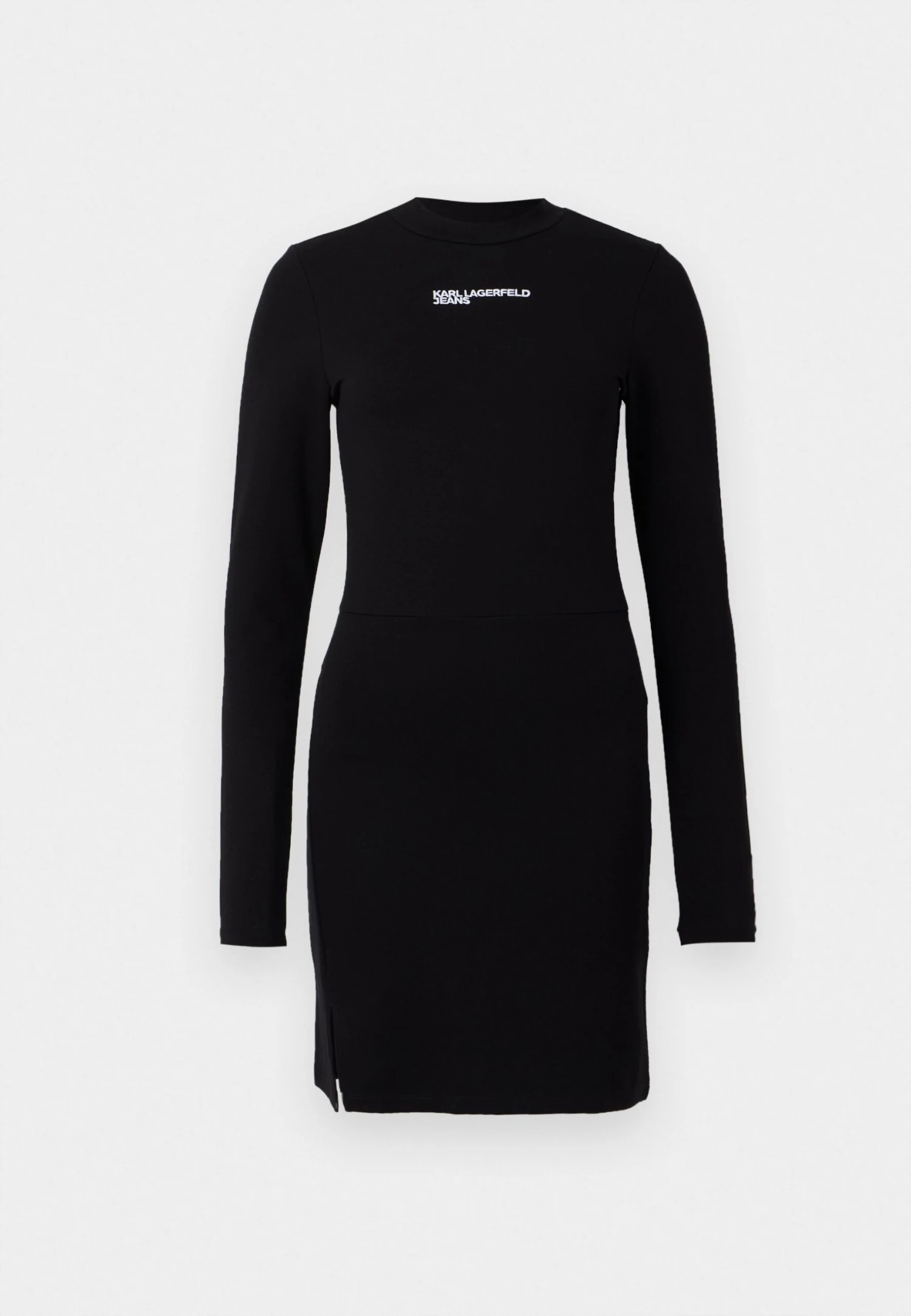 Karl Lagerfeld Jeans MILANO MOCK NECK DRESS - Jersey Dress - Black 5 Karl Lagerfeld Jeans MILANO MOCK NECK DRESS - Jersey Dress - Black - Image 5