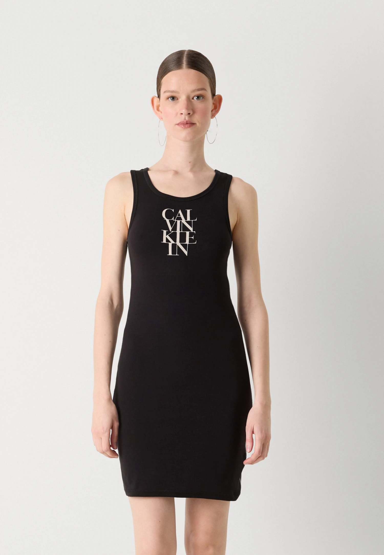 Calvin Klein Jeans TANK DRESS - Jersey Dress - Black 3 Calvin Klein Jeans TANK DRESS - Jersey Dress - Black - Image 3