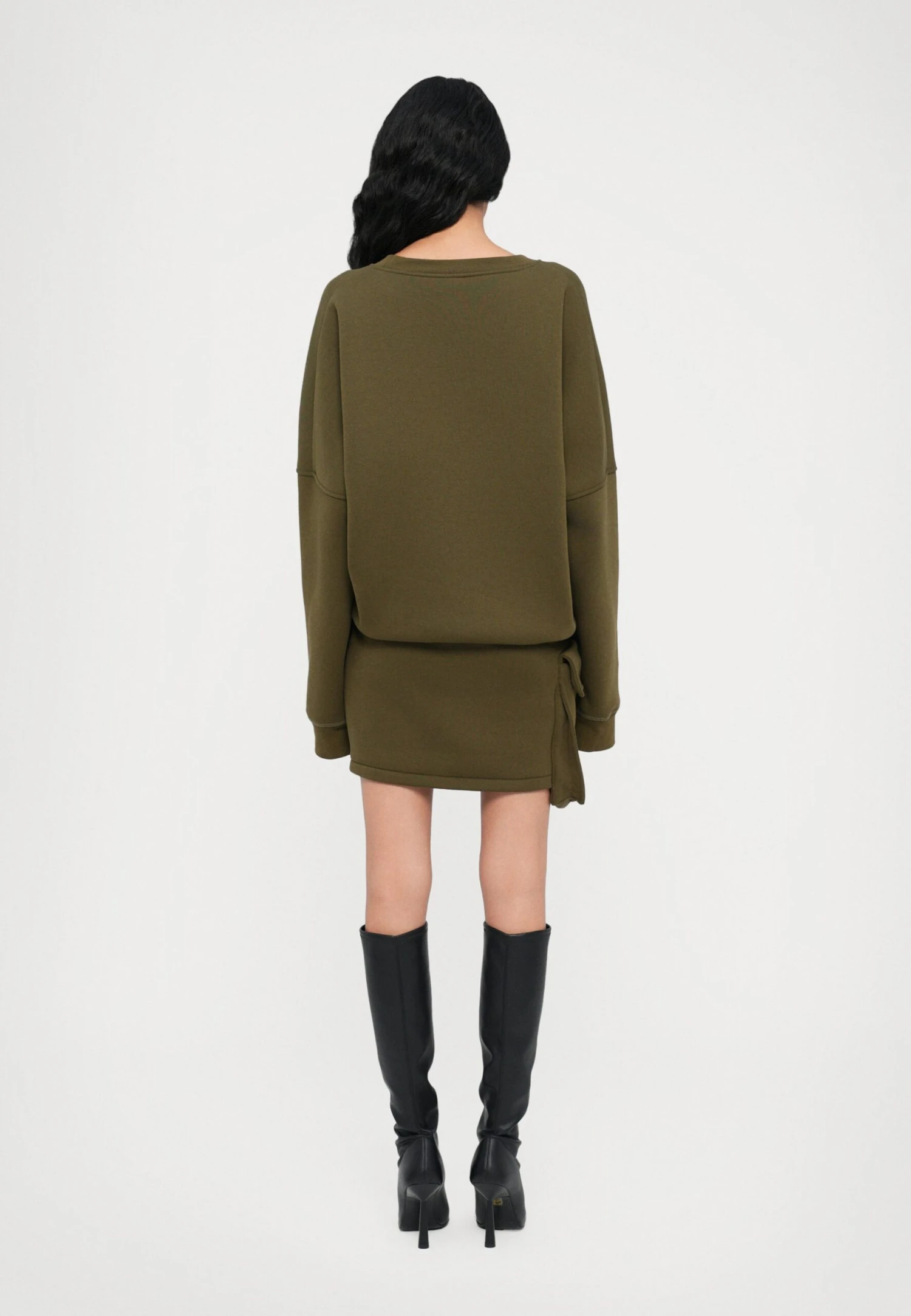 DRESS - Day Dress - Military Green 3 DRESS - Day Dress - Military Green - Image 3