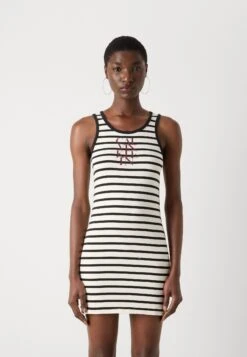 Calvin Klein Jeans STRIPE DRESS - Jersey Dress - Blue/white -Modern Classic Shoes Store ecc7fc9c422a4c9683636885ff55e997