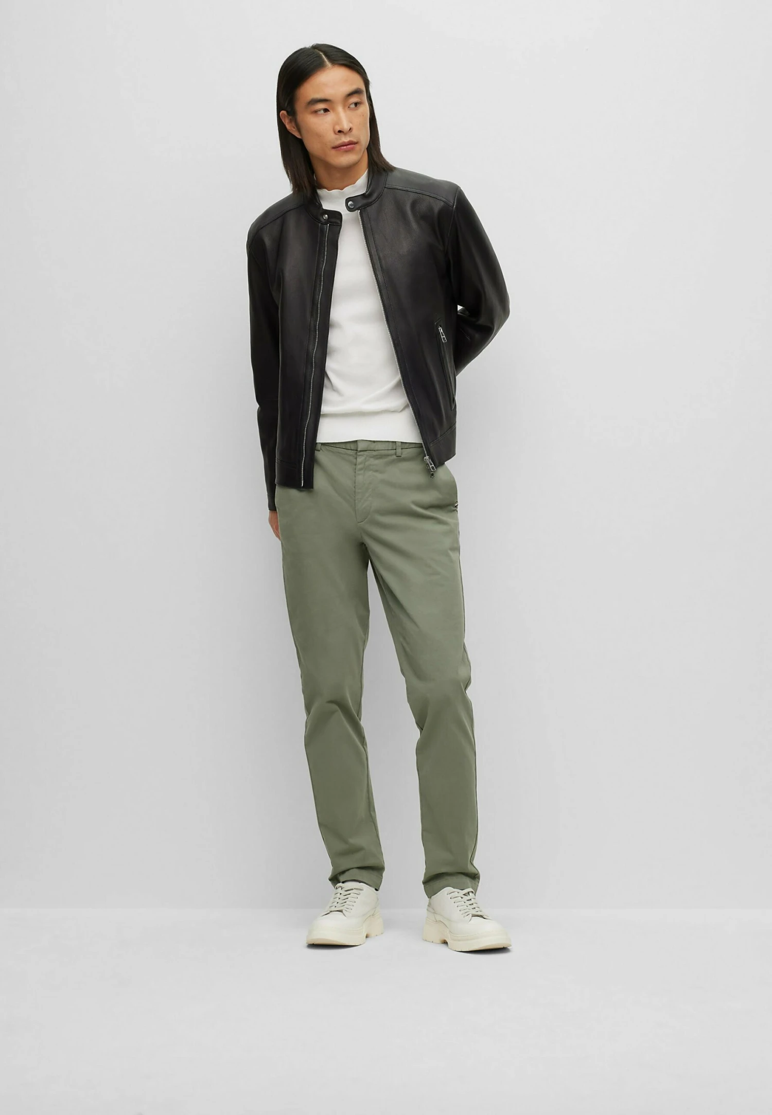 Boss Monty - Leather Jacket - Black One 2 Boss Monty - Leather Jacket - Black One - Image 2