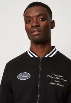 College Varsity Jacket - Zip-Up Sweatshirt - Black -Modern Classic Shoes Store ed7905d4b57f4e78ab2c0c2329538e6c