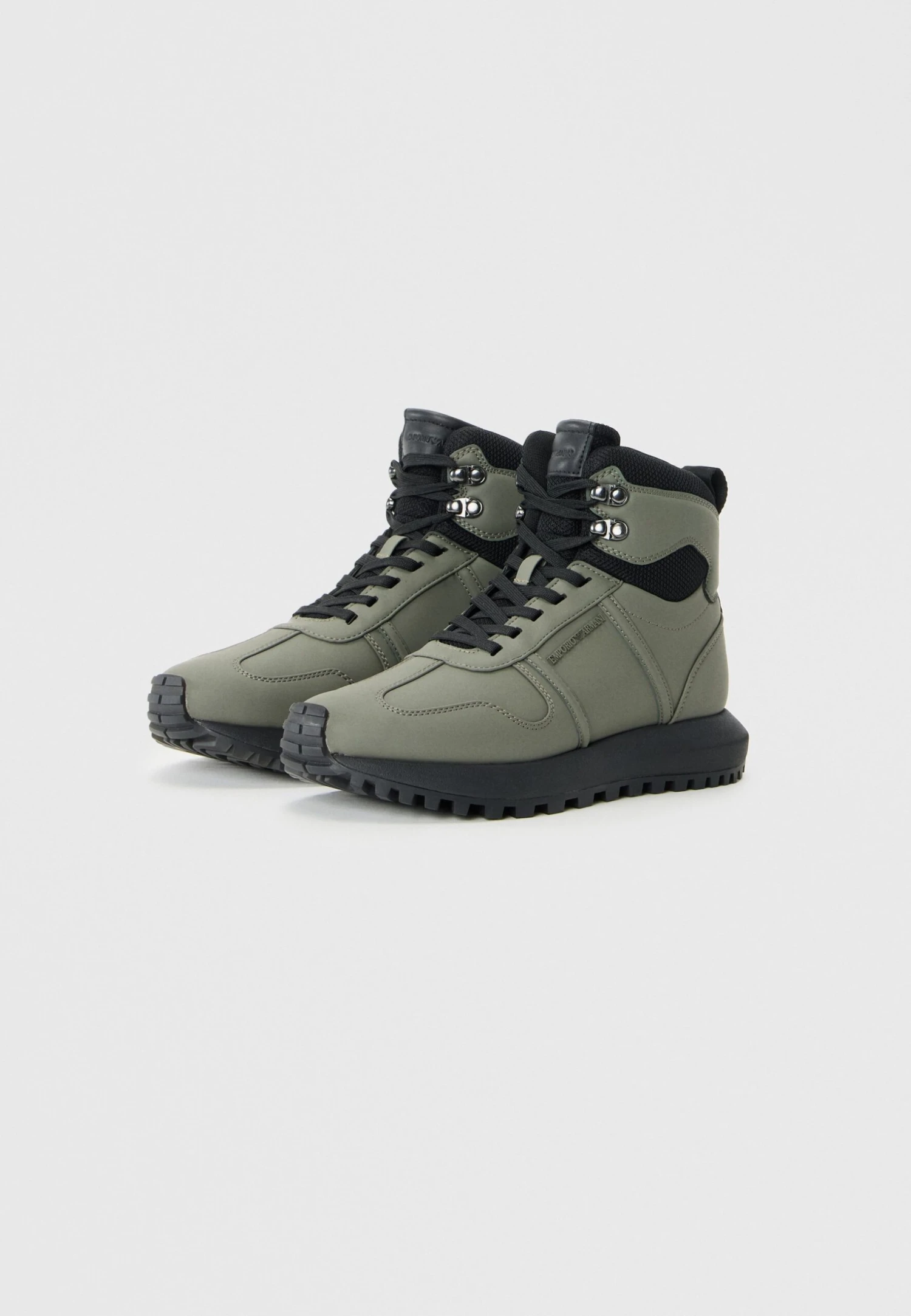 Emporio Armani DUSTY - High-top Trainers - Olive/black 2 Emporio Armani DUSTY - High-top Trainers - Olive/black - Image 2