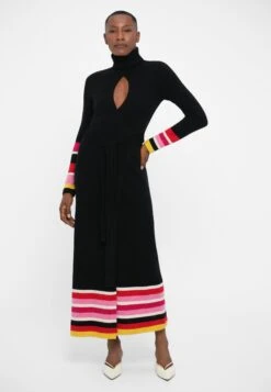 DIANE VON FURSTENBERG BEA SWEATER DRESS - Jumper Dress - Black Combo 11 DIANE VON FURSTENBERG BEA SWEATER DRESS - Jumper Dress - Black Combo -Modern Classic Shoes Store eef4c2eea36a4109ad7307c9681e7217