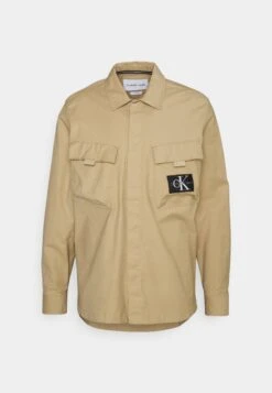 Calvin Klein Jeans Utility Cargo Overshirt - Light Jacket - Travertine