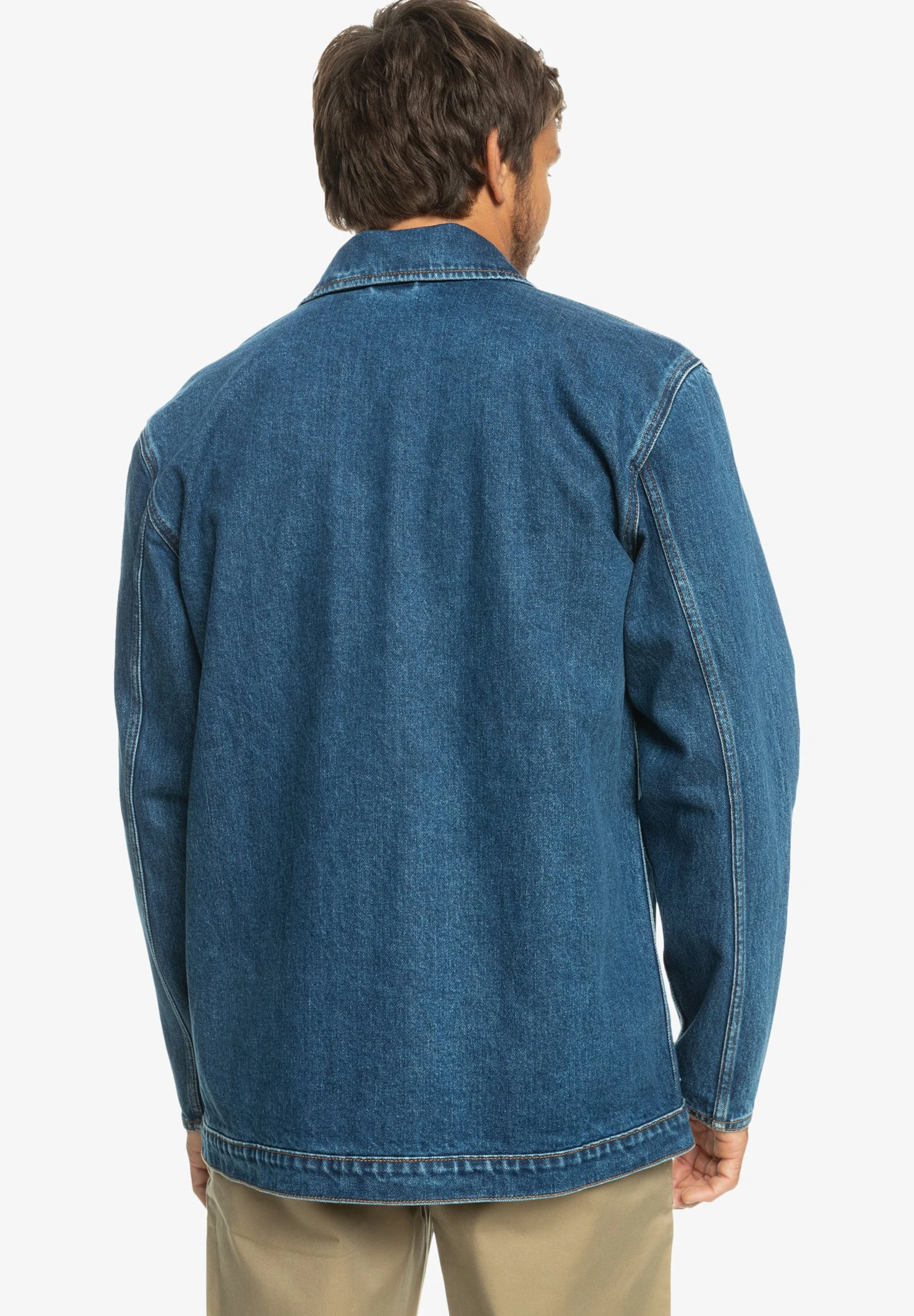 Quiksilver Legendary Worker - Denim Jacket - Medium Blue 3 Quiksilver Legendary Worker - Denim Jacket - Medium Blue - Image 3