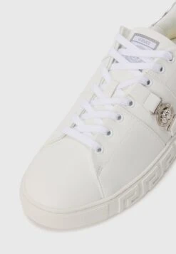 Versace FREEBIO - Trainers - White/silver-coloured -Modern Classic Shoes Store f51d98a68371401b9bdaa7cc867bba2e