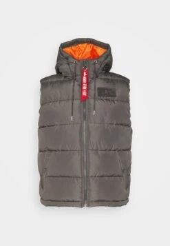 Alpha Industries Hooded Puffer Vest - Waistcoat - Grey Black 10 Alpha Industries Hooded Puffer Vest - Waistcoat - Grey Black -Modern Classic Shoes Store f52101e2c70c4659b4e99ecdb460be73