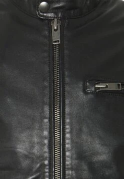 Selected Homme Slhiconic Classic - Leather Jacket - Black -Modern Classic Shoes Store f55d86a30f13439aa5077b922deb6239