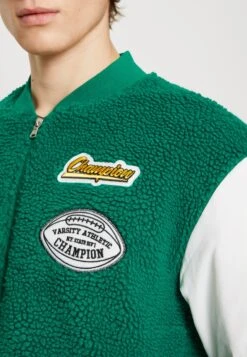 Varsity- Bomber Jacket - Green/White -Modern Classic Shoes Store f57d48ad1ffc45bd9d39e3f2bcb3a577