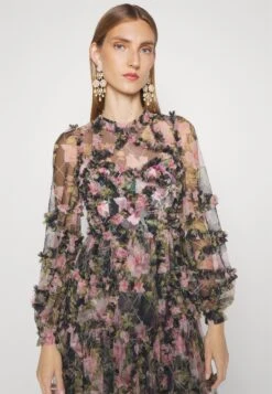 Needle & Thread English Rose Diamond Ruffle Gown - Occasion Wear - Graphite -Modern Classic Shoes Store f69014a4a323443fa48b1579ed45b6b0