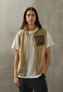 Nike Sportswear Vest - Waistcoat - Khaki/Ironstone/Citron Tint/Light Bone