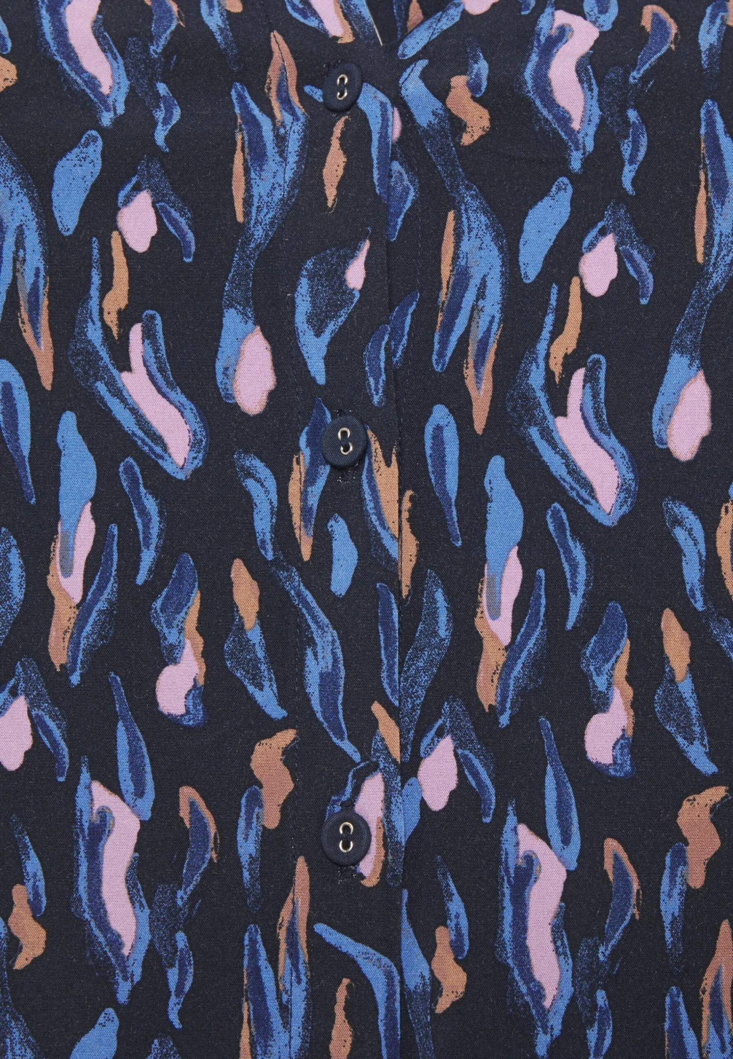 Dress Shirt- Day Dress - Watercolor Design 3 Dress Shirt- Day Dress - Watercolor Design - Image 3