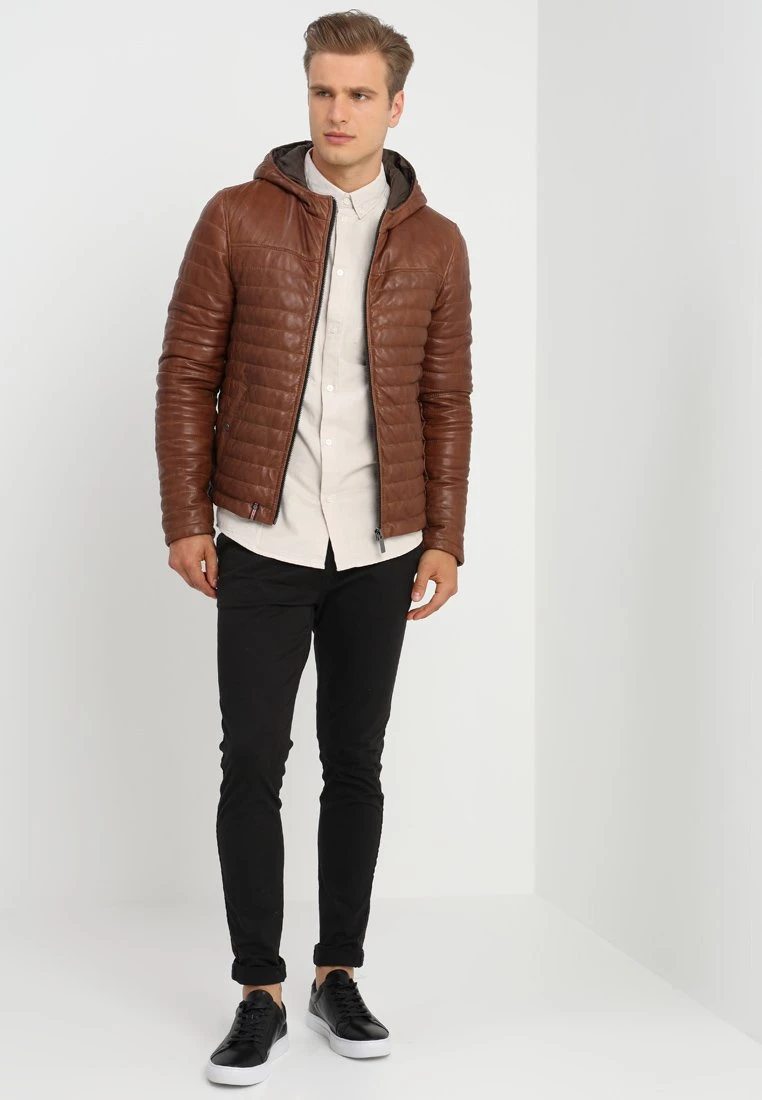 Oakwood Aurellien- Leather Jacket - Brown 2 Oakwood Aurellien- Leather Jacket - Brown - Image 2