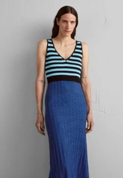 Slinky Dress - Jumper Dress - Aqua/Black/Oxford Blue -Modern Classic Shoes Store f7a8981e30864a33bf3f171dd4d9e987