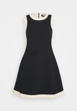 DKNY Fit And Flare Mini Dress - Jumper Dress - Black/Elegant Beige 10 DKNY Fit And Flare Mini Dress - Jumper Dress - Black/Elegant Beige -Modern Classic Shoes Store f7d3cd9df324437e9dc5af56b8a9f7b1