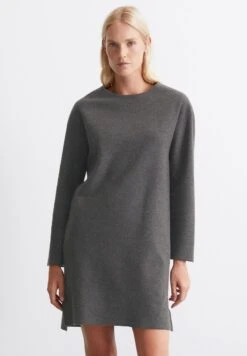 Marc O'Polo ROUNDNECK - Jumper Dress - Deep Grey Melange
