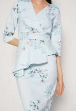 Wal G Wedding - Isabella Wrap Midi - Cocktail Dress / Party Dress - Light Blue 11 Wal G Wedding - Isabella Wrap Midi - Cocktail Dress / Party Dress - Light Blue -Modern Classic Shoes Store f84303ed572c49d1ae72b89f8d99ff64