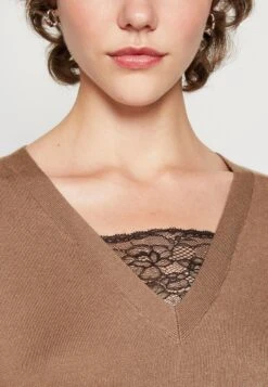 Vila Vitracy Dress - Jumper Dress - Brown Lentil/Black -Modern Classic Shoes Store f90f35ca8e5e45f4a038e36cdf6bbf61