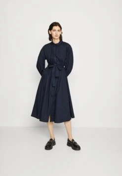 Esmé Studios Esclaire Midi Shirt Dress - Shirt Dress - Dark Sapphire