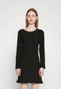 Pieces Pcbreeze Open Back Mini Dress - Jumper Dress - Black