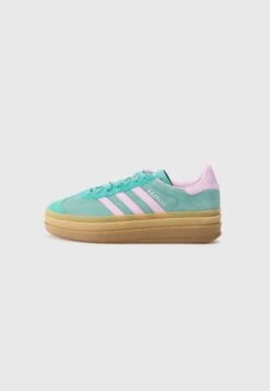 Adidas Originals GAZELLE BOLD - Trainers - Powder Teal/bliss Lilac/pure Teal -Modern Classic Shoes Store fc299ce5fe374f3cb5f49d670ab59eba