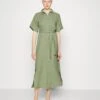 Vero Moda Tall Vmnatali Nia 2/4 Calf Shirt Dress - Shirt Dress - Hellgrün