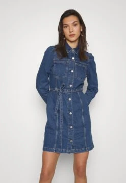 Puff Dress Med Osceola - Denim Dress - Medium Wash