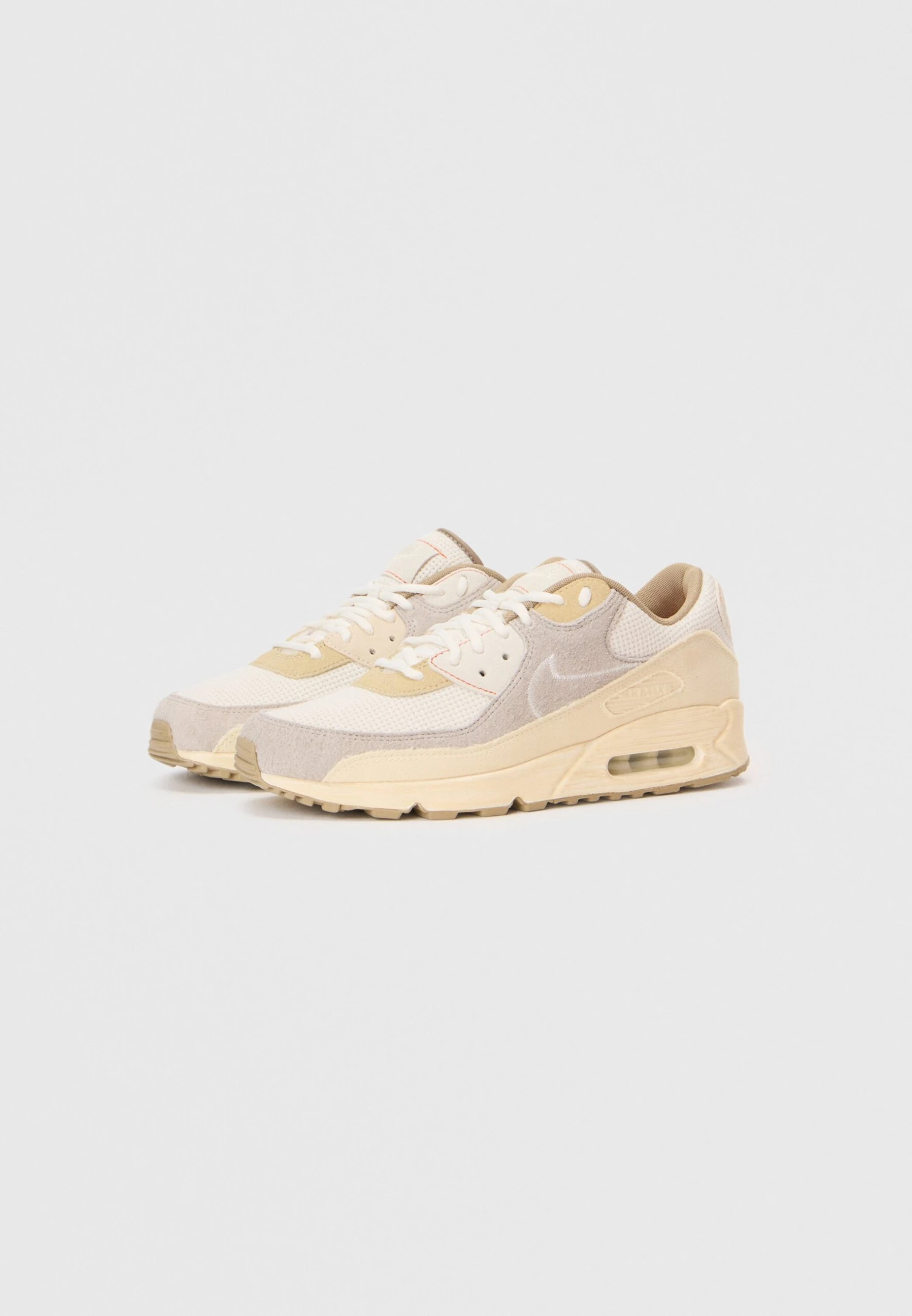 Nike Sportswear AIR MAX 90 UNISEX - Trainers - Muslin/sail/pale Ivory/college Grey/safety Orange/khaki 2 Nike Sportswear AIR MAX 90 UNISEX - Trainers - Muslin/sail/pale Ivory/college Grey/safety Orange/khaki - Image 2
