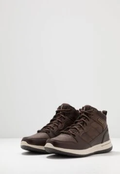 Skechers Delson - High-Top Trainers - Chocolate -Modern Classic Shoes Store fffc9c80b009435d8efb67aa69ac78ee